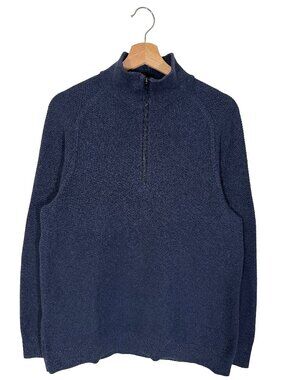 M3DOGS - Navy Blue Lululemon Ease the Day Textured Quarter Zip men's size Small